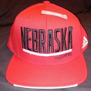 Nebraska Adidas Snapback Hat